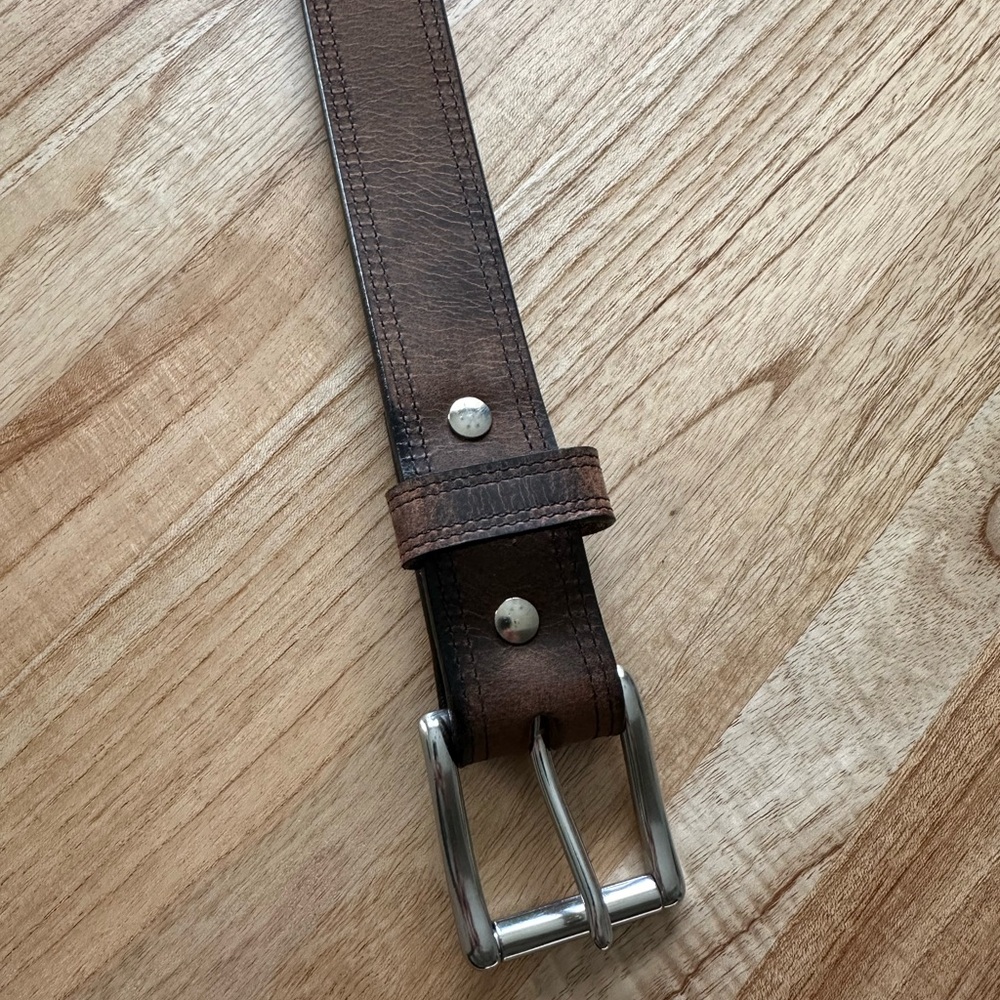 Hanks - Montana Bison Belt - 1.5" - Double Layer